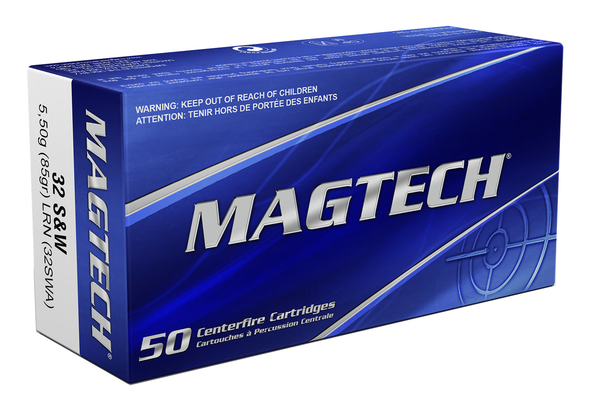 Magtech Sport Shooting Range/Training .32 S&W Long 85 grain Lead Round Nose ammunition