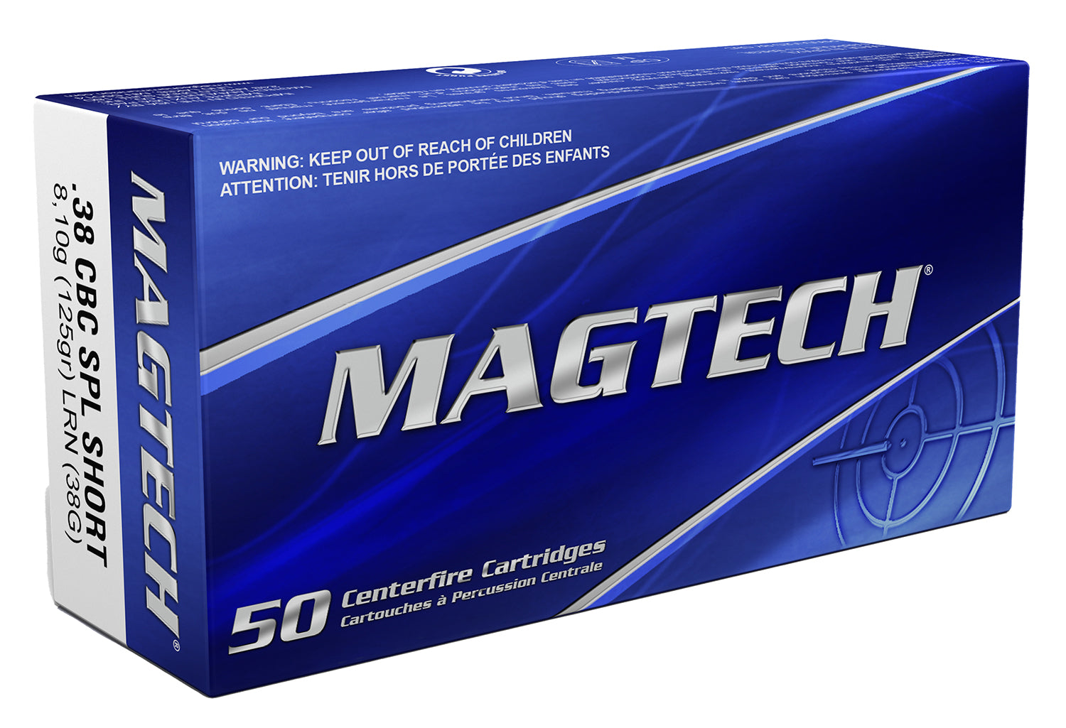 Magtech Range/Training Lead Round Nose 125 Grain .38 Special 686 fps