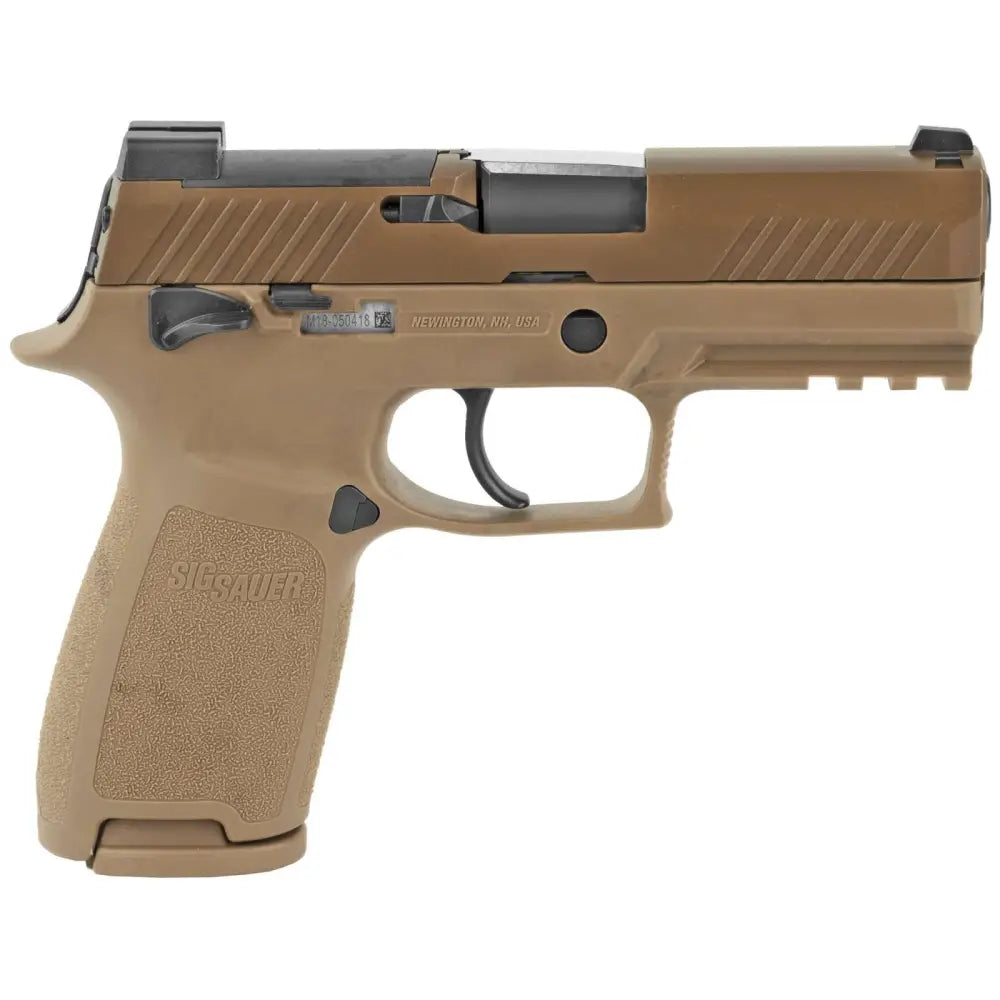 dSIG SAUER P320 M18 9MM PISTOL COYOTE TAN OPTIC READY 3-10RD MAGAZINES