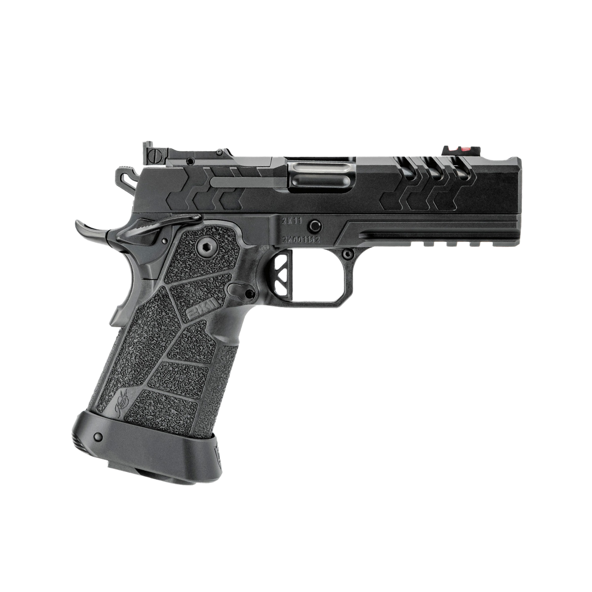 Kimber Mfg, Inc 3500073 2K11 Pro Compact 9mm Luger 19+1 4.25" Black DLC Stainless Steel Compensated Barrel & Lightening Cut/Optic Ready/Serrated Slide, Black Stainless Steel Frame w/Beavertail & Picat