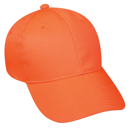 Outdoor Cap Mid Profile Blaze Orange 6 Panel Hat Plastic Snap Back