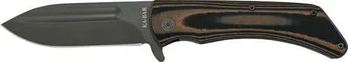 KA-BAR Mark 98 Straight Edge Folder 3.5 In Clip Point Blade Multicolor G10 Grip