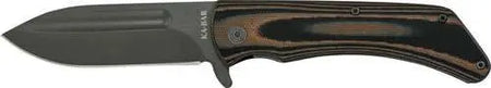 KA-BAR Mark 98 Straight Edge Folder 3.5 In Clip Point Blade Multicolor G10 Grip
