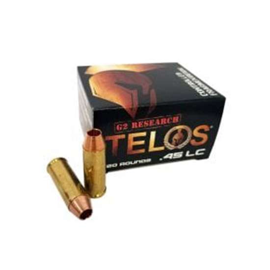G2 Research TELOS .45 Long Colt 160 grain Copper Hollow Point ammunition