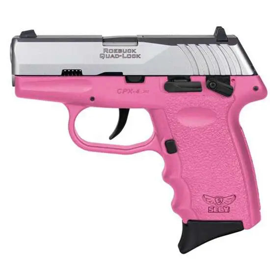 SCCY CPX-4TT 380 PSTL STS/PINK DOUBLE SIDE SAFETY