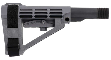 SB Tactical SBA4 Stealth Gray 5-Pos Pistol Brace with 6-Position Mil-Spec Carbine Extension