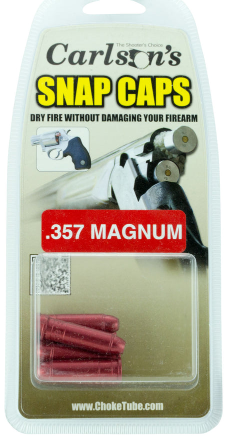 Carlson's Choke Tubes 00059 Snap Cap Pistol .357 Mag 6-Pack