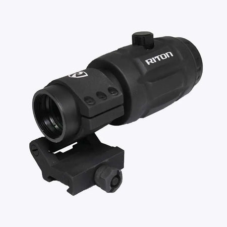 Riton X1 Tactix Mag 3x SFP Magnifier Optic HD Glass 30mm Tube 2-Position Mount