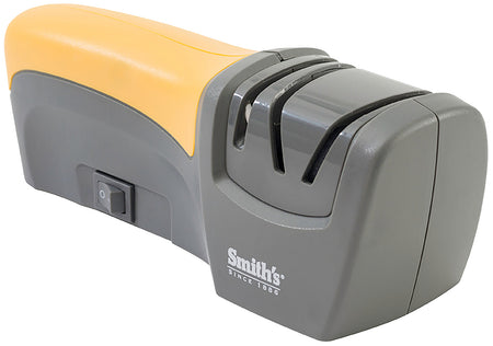 Smiths Products 50005 Electric Compact Knife Sharpener Ceramic Material Gray Synthetic Grip
