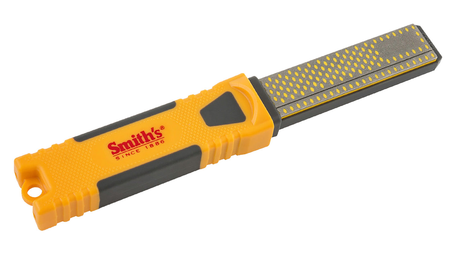 Smiths DCS4 4" Diamond Combination Hand Held Knife Sharpener with Micro-Tool Pad Yellow