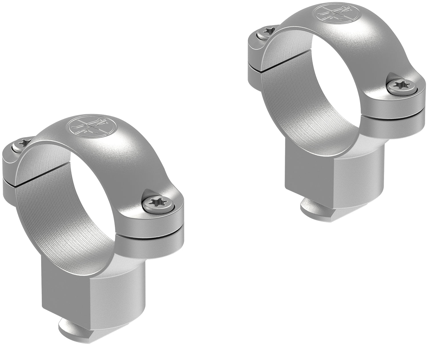 Leupold 51730 Dual Dovetail Ring Mounts Silver 1-Inch High Profile