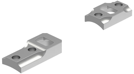 Leupold 51727 Silver Dual Dovetail Scope Base Set Remington 700