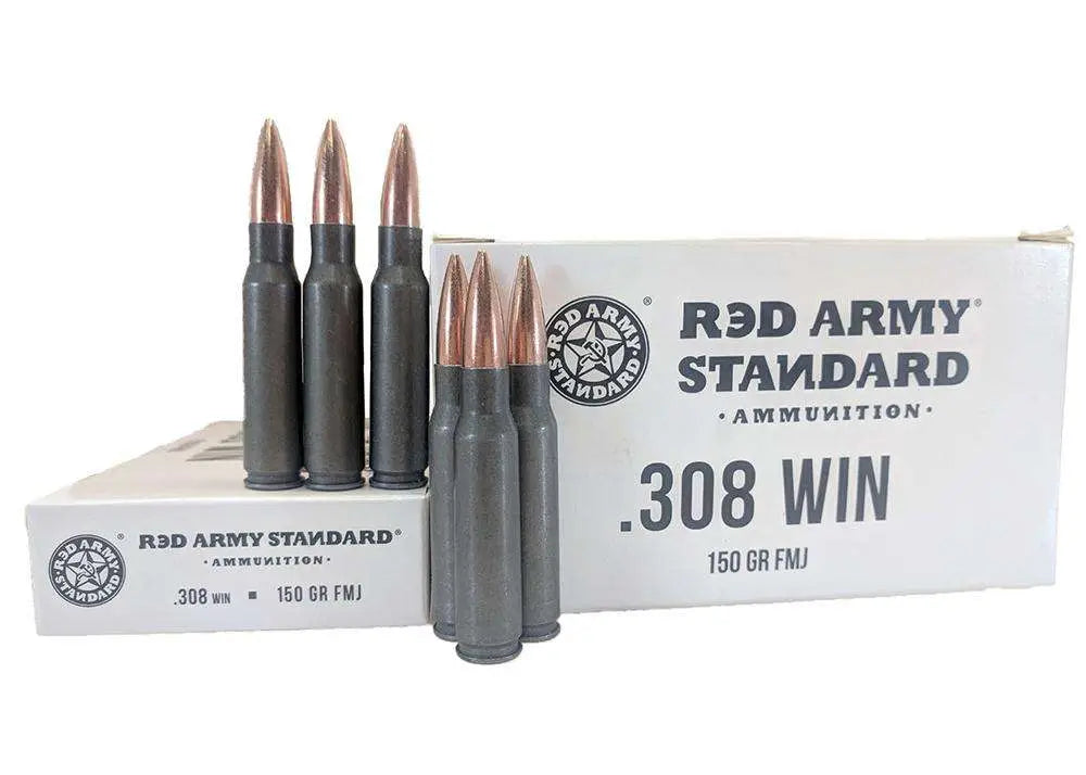 Century Arms RED ARMY STANDARD Target Shooting .308 Win / 7.62x51mm 150 grain Full Metal Jacket ammunition