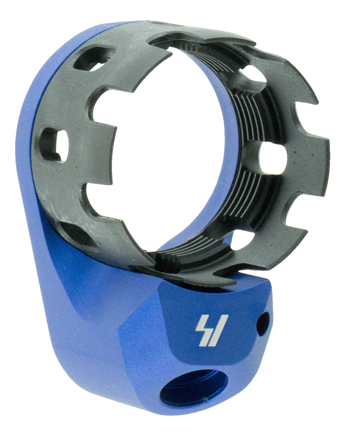 Strike Industries Steel AR Blue Castle Nut and Extended End Plate with QD Swivel Mount