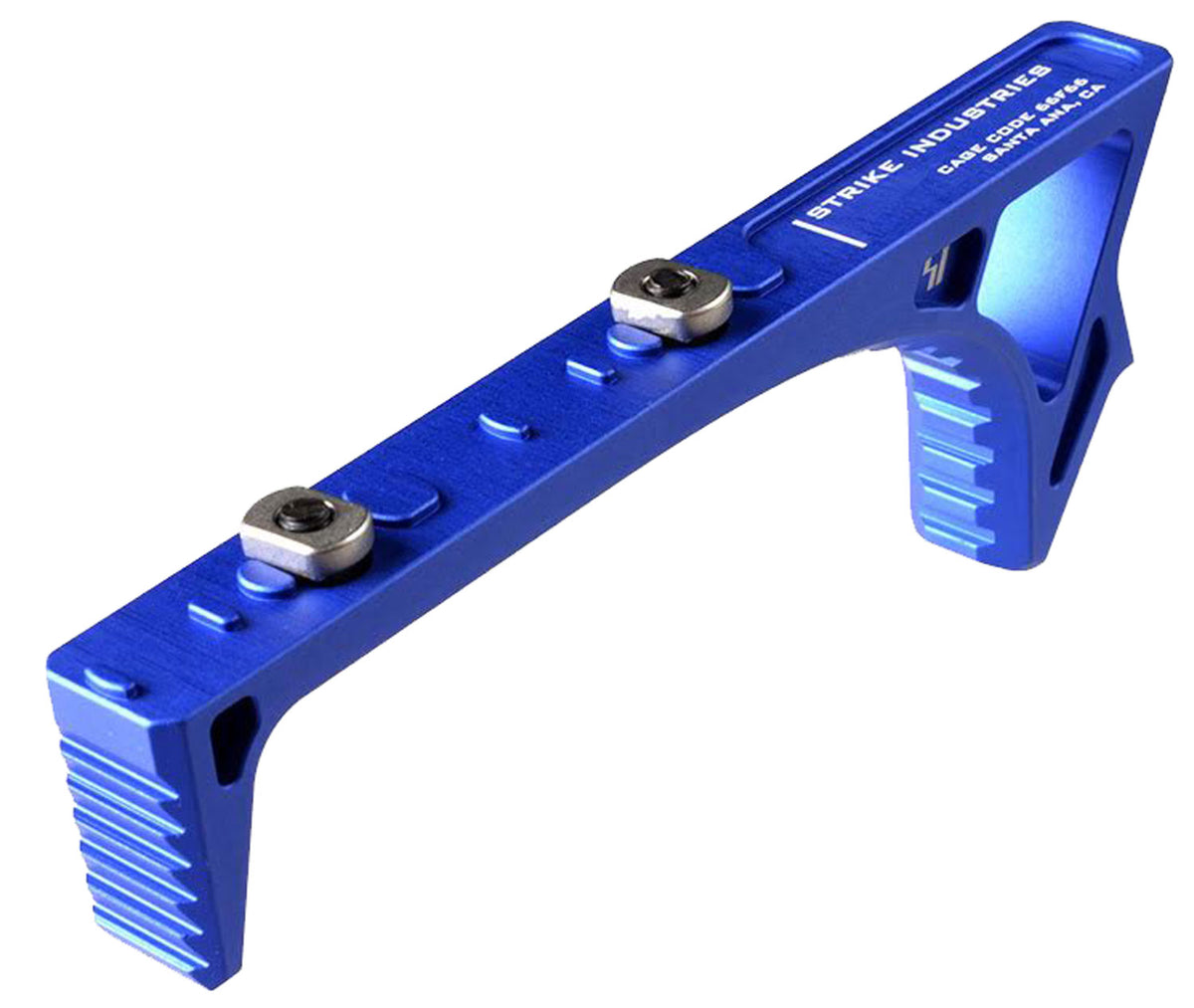 Strike Industries AR-Platform Curved Link Fore Grip Blue Aluminum M-LOK/Keymod