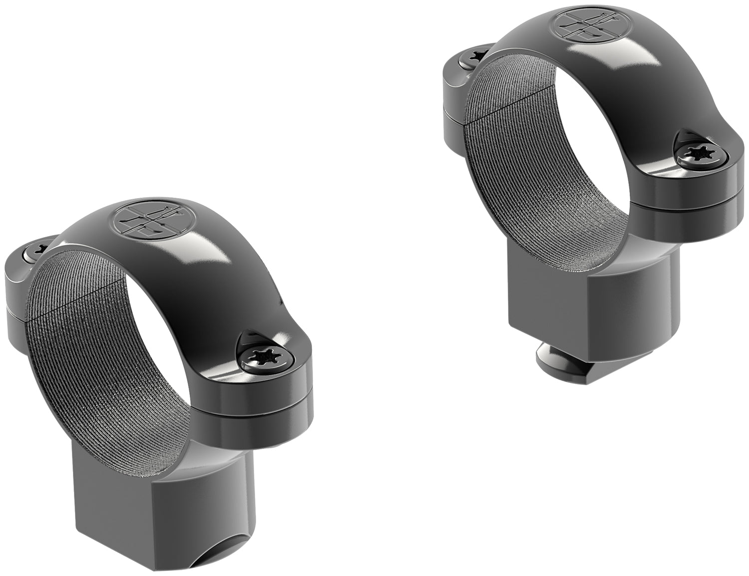 Leupold 49903 Standard Ring Mounts 1-Inch High Black Gloss Finish