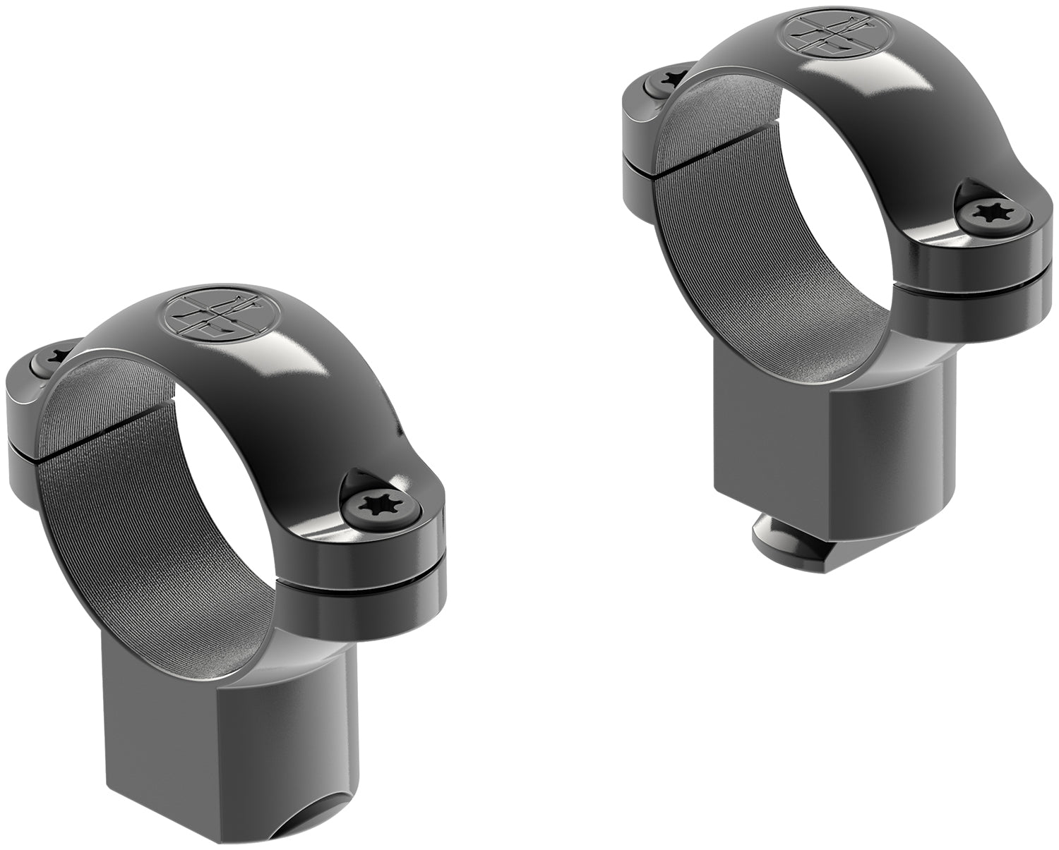 Leupold 49906 Standard Ring Mounts 1-Inch Super High Black Gloss Finish