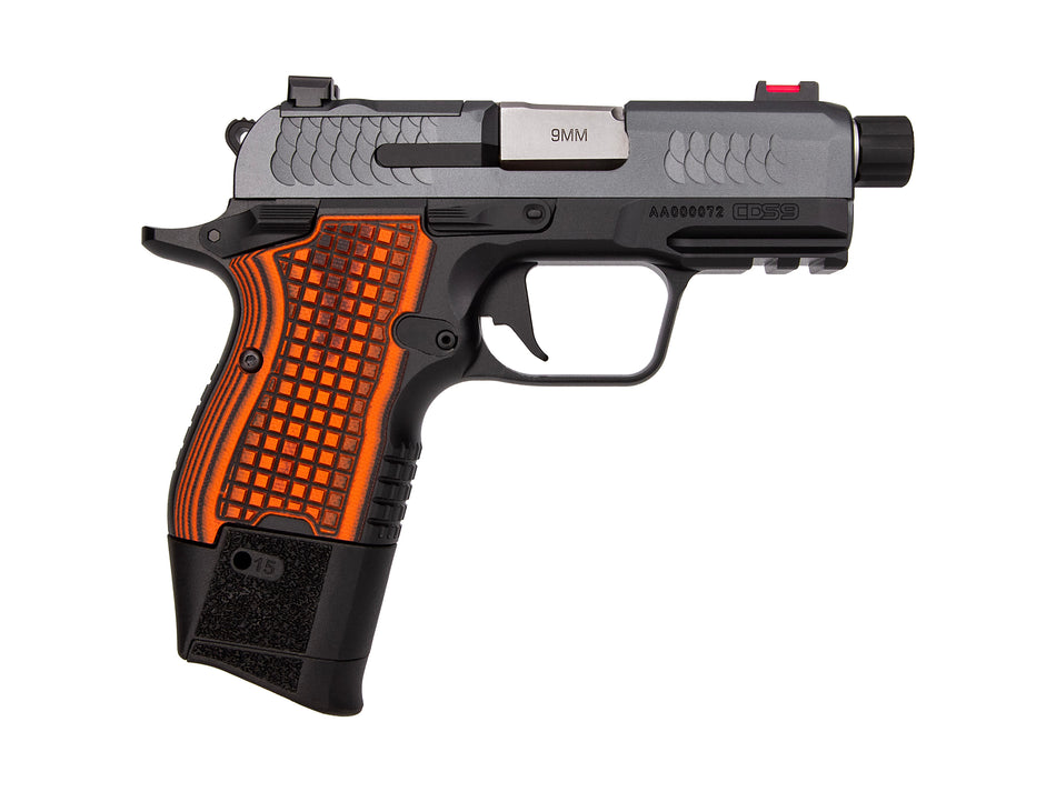 Kimber Mfg.,inc 3600004 CDS9 9mm 15rd 3.64" Black KimPro II Optic Ready Stainless Steel Slide Gray KimPro II G10 Grip