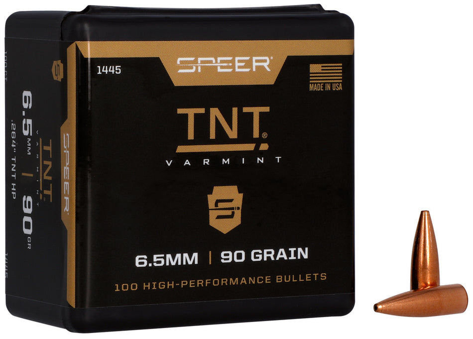 Speer TNT 6.5 Creedmoor 90gr Jacketed Hollow Point Bullets 100 Per Box