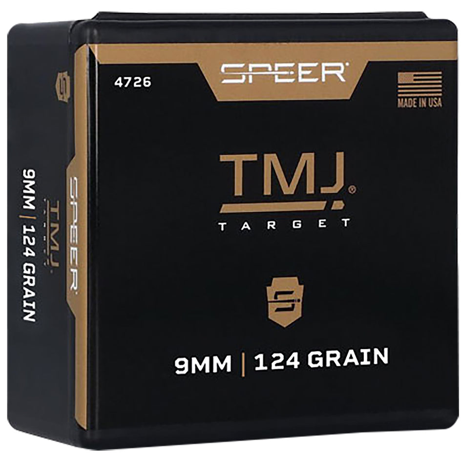 Speer TMJ Value Pack 9mm 124gr Total Metal Jacket Bullets 600 Per Box