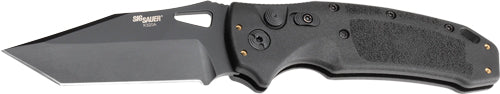 Hogue K320A Nitron Auto Folder Tanto 3.5" Black Polymer Frame