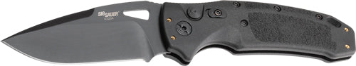 Hogue K320A Nitron Auto Folder Drop Point 3.5" Black Polymer Frame