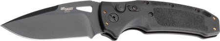 Hogue K320A Nitron Auto Folder Drop Point 3.5" Black Polymer Frame