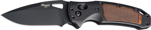 Hogue SIG K320 AXG Folding Knife 3.5" Able Lock Drop Point Blade Black