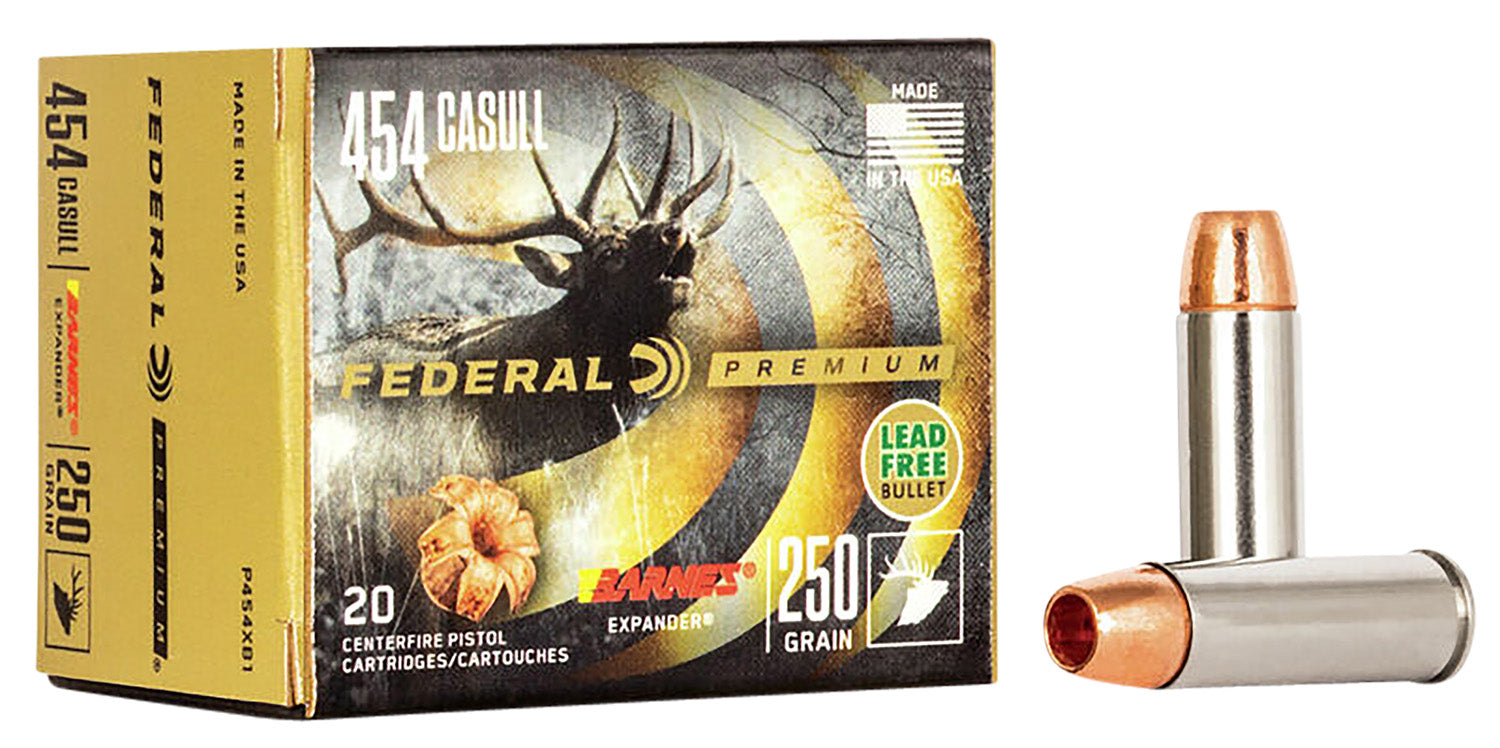 Federal Premium XPB .454 Casull 250 grain Barnes Expander BRX ammunition