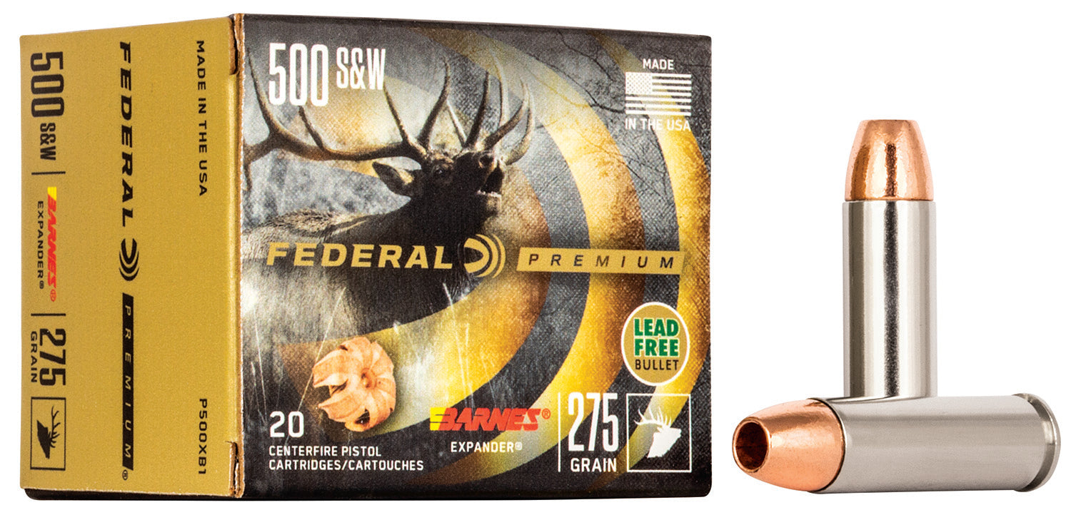 Federal Premium XPB Barnes Expander BRX 275 Grain .500 S&W Mag 1660 fps