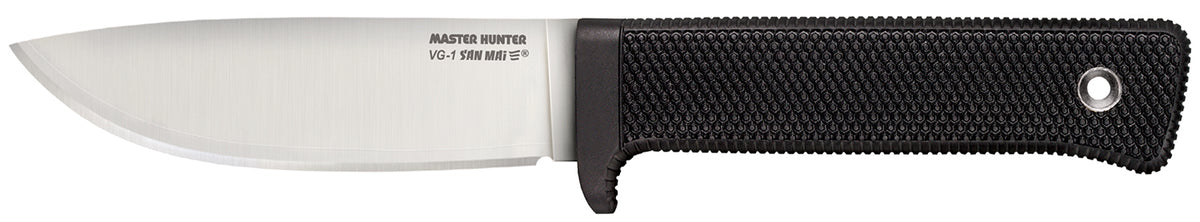 Cold Steel Master Hunter 4.50" VG-1 San Mai III Drop Point Fixed Blade Knife Black Kray-Ex Handle