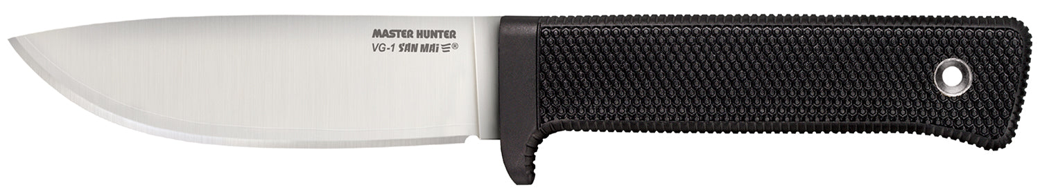 Cold Steel Master Hunter 4.50" VG-1 San Mai III Drop Point Fixed Blade Knife Black Kray-Ex Handle