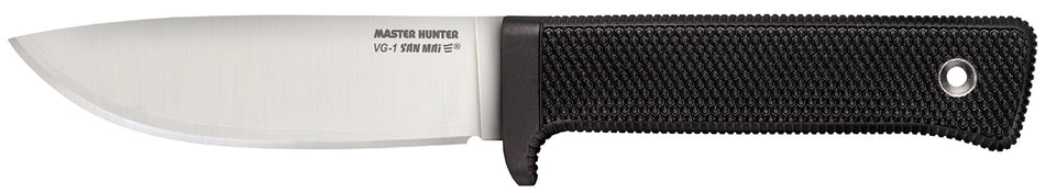 Cold Steel Master Hunter 4.50" VG-1 San Mai III Drop Point Fixed Blade Knife Black Kray-Ex Handle