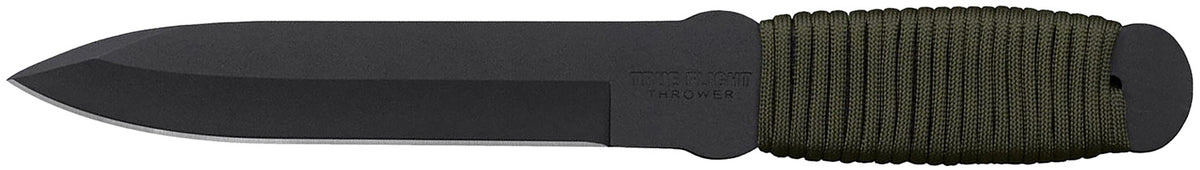 Cold Steel True Flight Thrower 6.75" Fixed Spear Point 1055 Carbon Steel Blade w/ Paracord Wrap OD Handle