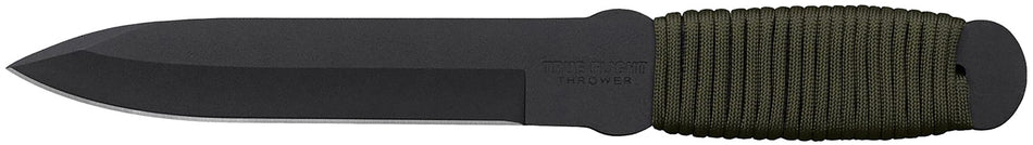 Cold Steel True Flight Thrower 6.75" Fixed Spear Point 1055 Carbon Steel Blade w/ Paracord Wrap OD Handle