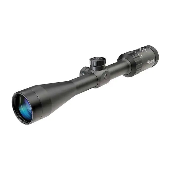 SIG Sauer Whiskey 3 3-9x 40mm Hellfire Quadplex SFP Illuminated Reticle Black Rifle Scope