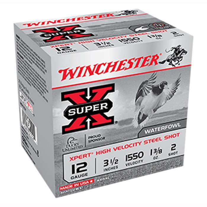 Winchester XPERT STEEL HIgh Velocity Value Pack Shotgun Ammo 12 Gauge 3.5 in 1-3/8 oz #2