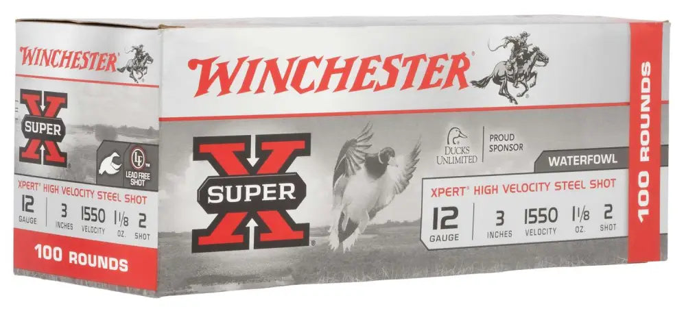 Winchester XPERT STEEL HIgh Velocity Value Pack Shotgun Ammo 12 Gauge 3 in 1-1/8 oz #2