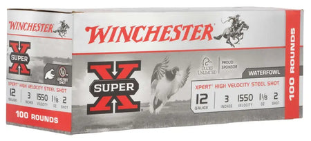 Winchester XPERT STEEL HIgh Velocity Value Pack Shotgun Ammo 12 Gauge 3 in 1-1/8 oz #2