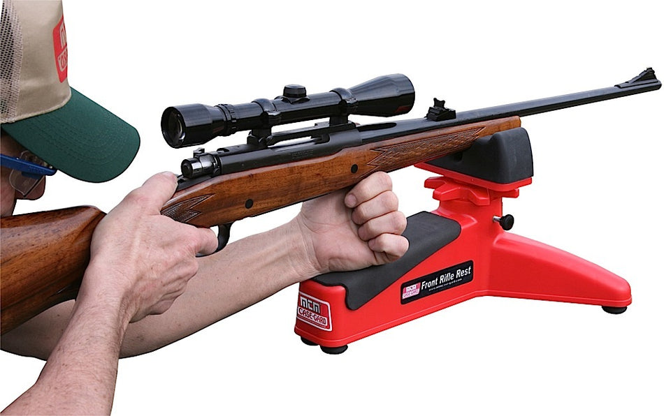 MTM Case-Gard Front Rifle Rest Red Polymer 3-Inch Vertical Adjustment FRR30