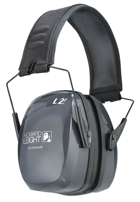 Howard Leight R01525 Leightning L2F 27 dB Slim Passive Hearing Muffs Gray/Black Adult