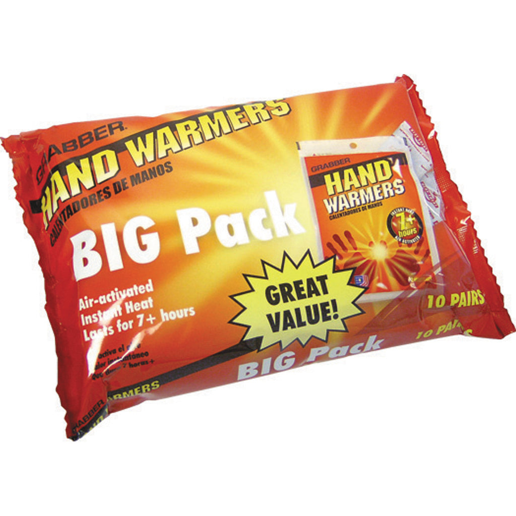 Grabber Big Pack Disposable Hand Warmers 10 Pairs