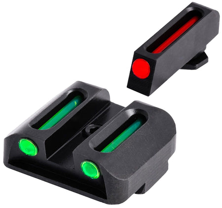 TruGlo TG131G2 Glock 20 21 Fiber-Optic Iron Sight Set Red Front Sight Green Rear Sight