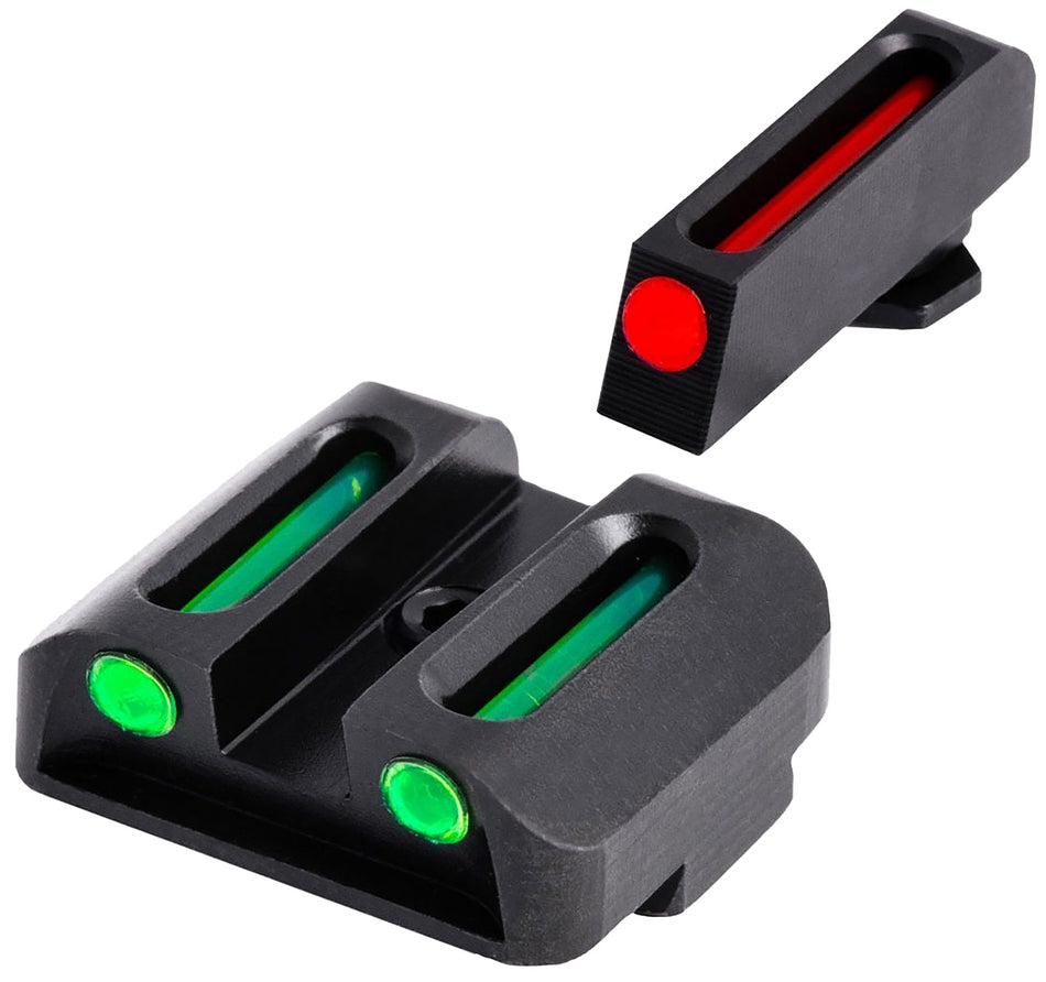 TruGlo TG131G2 Glock 20 21 Fiber-Optic Iron Sight Set Red Front Sight Green Rear Sight