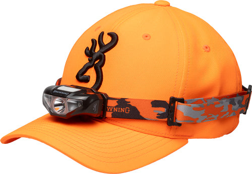Browning Blaze Orange Headlamp Cap Combo 100 Lumen Integrated Light