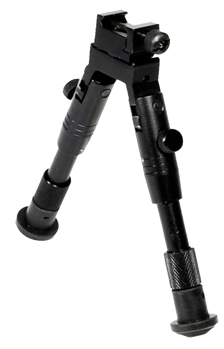UTG TL-BP28S Shooter's SWAT Aluminum Bipod Black 6.2-6.7" Dual Mount