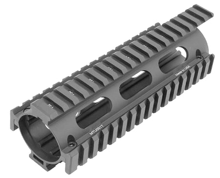 UTG Pro AR-15 Extended Drop-In Carbine Quad Rail Handguard Black Anodized Aluminum