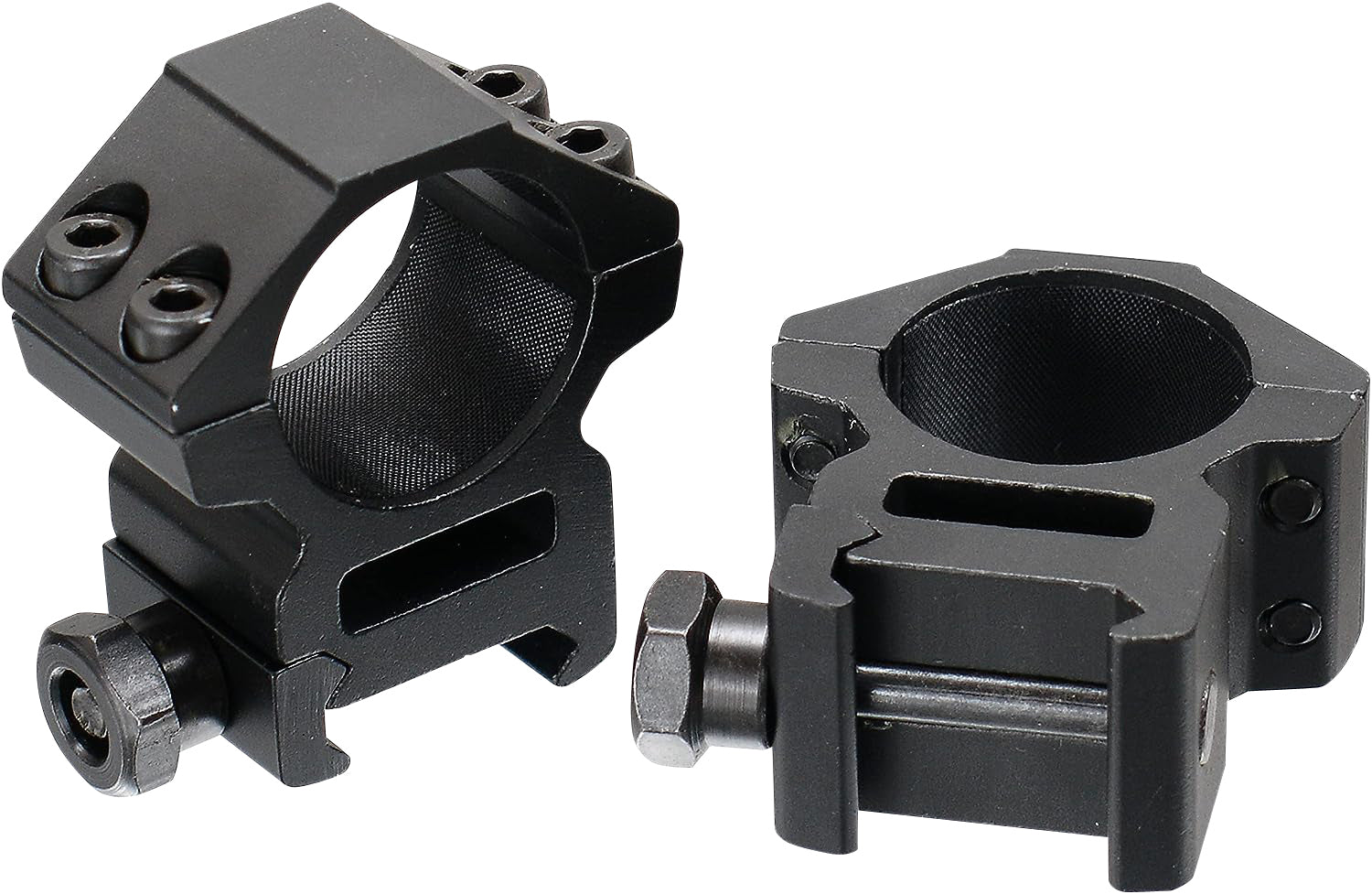 UTG RGWM25M4 Medium Profile Accushot Scope Rings 1 Inch Black Anodized