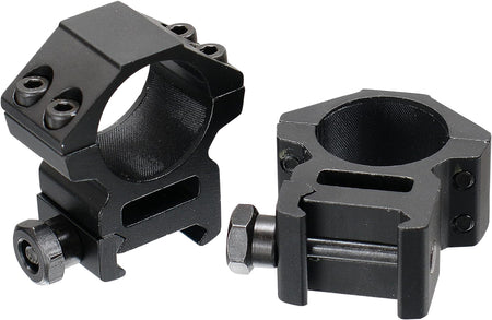 UTG RGWM25M4 Medium Profile Accushot Scope Rings 1 Inch Black Anodized