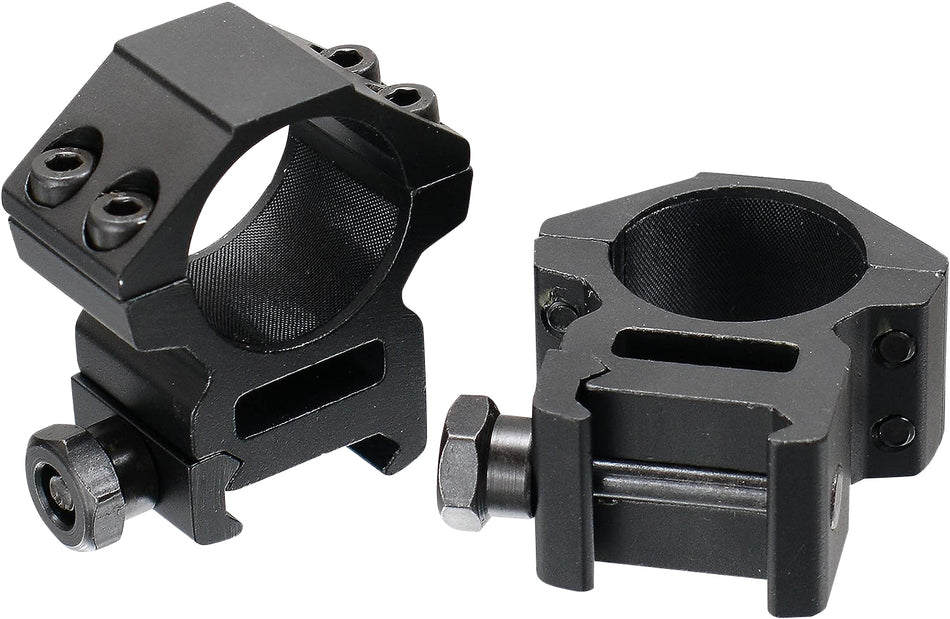 UTG RGWM25M4 Medium Profile Accushot Scope Rings 1 Inch Black Anodized